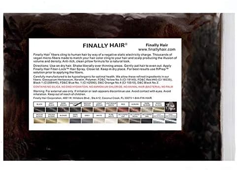 Finally Hair Building Fibers Refill (Dark Chocolate Brown, 100g) | Refill your existing hair fiber applicator bottles from co