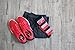 Men's 3 Pack Athletic Socks - Running, Basketball, Sports Training By Vybe (Red)