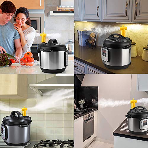 Instant Pot Steam Release Diverter Accessories, Oyrlize 2-Outputs Electric Pressure Cooker Silicone Steam Release Valve Vent Knob Protect Wall Cabinets Best For Instant Pot DUO/Smart/Ultra Models - Thumbnail 6