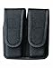 Bianchi, 7302HS AccuMold Double Magazine Pouch, Snap, Size 4, Black