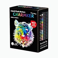 Mega Pastel & Neon Liquid Chalk Markers (18-Pack) Erasable, Chisel Tip Pens for Writing, Drawing, Art, Crafts | Chalkboard, Bistro Board, Classroom | Kid and Adult Friendly | Non-Toxic