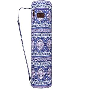 Fremous Yoga Mat Bag,Full-Zip Exercise Yoga Mat Carry Bag for Women and Men – Double Storage Pocket,Easy Access Zipper, Adjustable Shoulder Strap and Handle,Fits Most Mats(Totem)