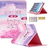 Universal 9-10 inch Tablet Case, Dteck(TM) Luxury Synthetic Leather Magnetic Closure with Auto Wake/Sleep Function [Cards/Money Slots] Wallet Case Cover for All 9-10 inch Tablet (01 Go Out There)