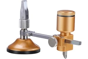 DIYEAH Adjustable Glass Circle Cutter with Suction Cup Diamond Ceramic Wheel for Precise Stained Glass