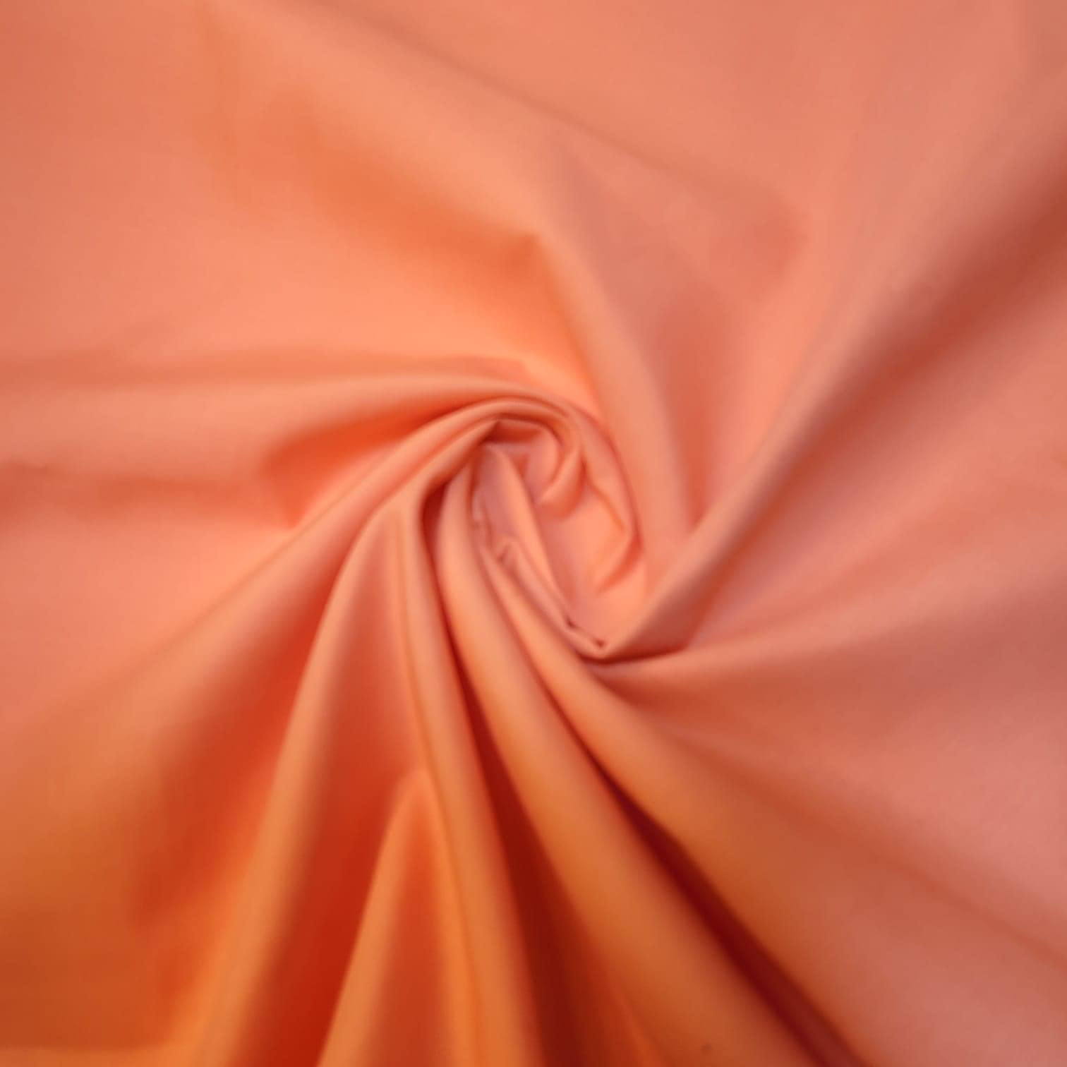 Plain/Solid Dyed Polycotton Dress Craft Fabric Material 45" - 112 cm Wide Sold As 1 Meter Pre - Cut Lengths (Available in 42 Colours)… (Dark Peach, 2 Meter)