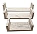 Gianna's Home Set of 3 Rustic Farmhouse Distressed Country Floating Shelves (U-Shaped)