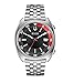 Bulova Accutron II Black and Red Dial Stainless Steel Quartz Men's Watch 96B210
