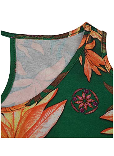 Women's Floral Summer Cold Shoulder Tops Casual Scoop Neck Short Sleeve T-Shirt