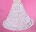 Dressy Daisy Girls 3-Hoop Crinoline Petticoat Slip Underskirt for Girl Dresses Length 30 Inches White