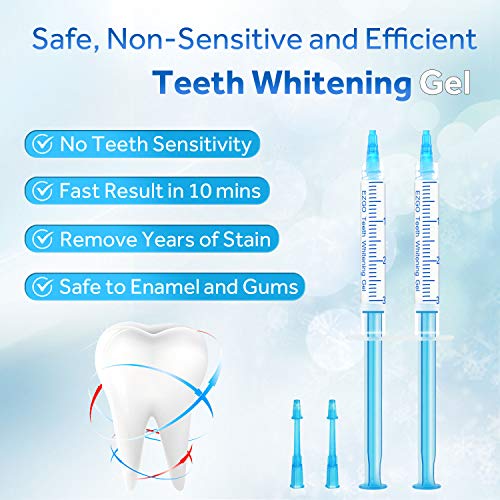 EZGO 10 Pack Teeth Whitening Gel Refills 22 Bleaching Gel, No