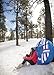 H2OGO! Snow 39055E Polar Edge Covered Inflatable Snow Tube, Blue, White