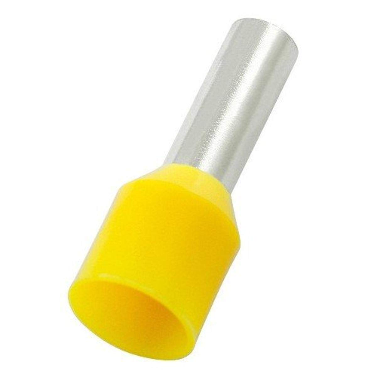 Morris 12704 Nylon Insulated Ferrule Din Standard 26 AWG Wire Range, .315-Inch Pin Length, Yellow, 100-Pack