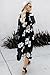 Yonala Women's Summer Floral Print Chiffon Beachwear Top Cover up Kimono Cardigan