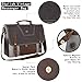 Messenger Bag for Men Waterproof 15.6 Inch Computer Laptop Messenger Bag Large Waxed Canvas Vintage Genuine Leather Briefcase Table Attache Case Bookbags Satchel Shoulder Bag Grey
