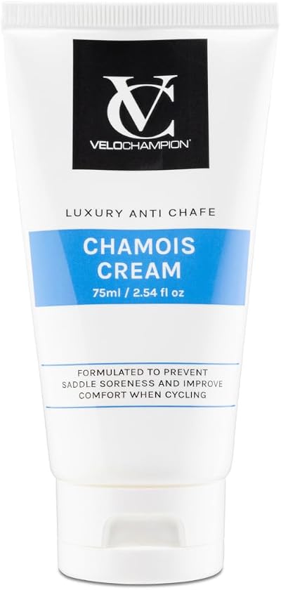 VeloChampion Luxury Chamois Cream for Cyclists Vegan Fragrance Free or Menthol