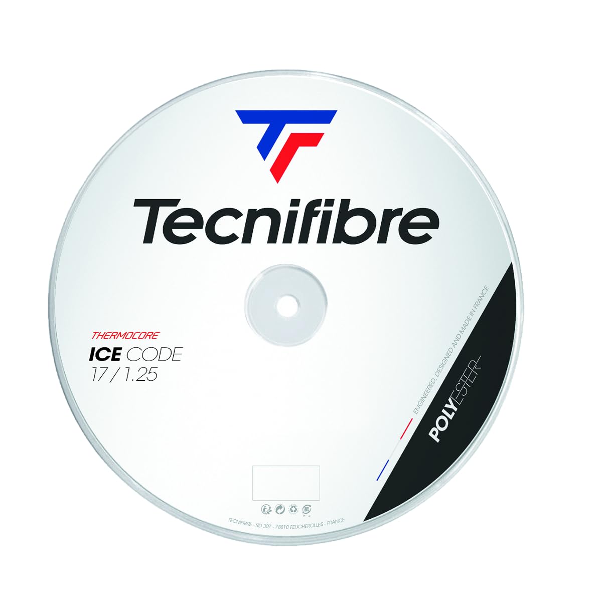 Tecnifibre IceCode Tennis String 1.25 White - 200m Reel