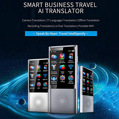 Portable Languages Instant Translator Device, Smart Voice 2-Way Translator Real Time, 3-inch IPS Screen|1550 mAh battery|8G Memory|Built-in mic|Offline Available, for Travel Abroad,Shopping, Learning