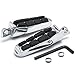Krator ZZ014-C Foot Rest (Harley Davidson All Years) Tombstone Front & Rear Foot Peg Chrome Tombstone Motorcycle Foot Peg Chrome L&R)