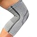 Vital Salveo Knee Compression Sleeve Swelling Recovery Knee Brace S-Support Pain Relief for Men and Women Unisex for Running Basketball Gym Workout Sports Light Grey (1PC) Small