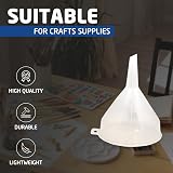 ACCURATE Clear Plastic Funnel 14 cm for Bottle Filling & Lab Use view 4