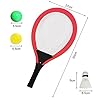 YIMORE-Raquetas-de-Tenis-Badminton-con-Bolas-Juguete-para-Ninos-3-en-1-Juego-de-Deporte-Playa-al-Aire-Libre-Rojo