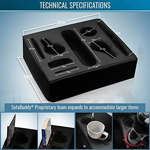 Sofa Buddy Convenient Couch Cup Holder, Couch Caddy, Sofa Cup Holder