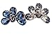Ondder Gorgeous Barrette with French Clip Clasp, Beads and Crystals Hair Barrettes Hair Pins for Women, 4 Pieces
