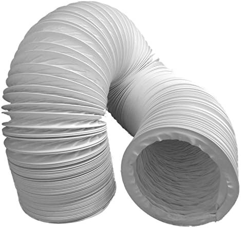 Exhaust Hose PVC Flexible, Diameter 100 / 102 mm, 4 m for Air Conditioners, Tumble Dryer, Ventilation Hood