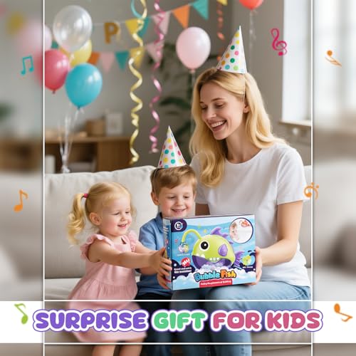 Baby Bath Toys 1 2 3 4 Years, Shark Toys Bath Toy Baby, Automatic Bubble Generator for Bathtub with Music, Baby Bath Toys 1-5 Years, Birthday Gifts, Christmas