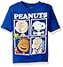 Peanuts Toddler Boys Snoopy Short Sleeve T-Shirt, Royal, 2T
