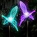 SolarDuke Solar Hummingbirds Holiday Decoration Pathway Lighting Garden Stake Lights Color Changing Outdoor Decor Patio Lawn Yard Path Decorative Ornaments (2 Pack)