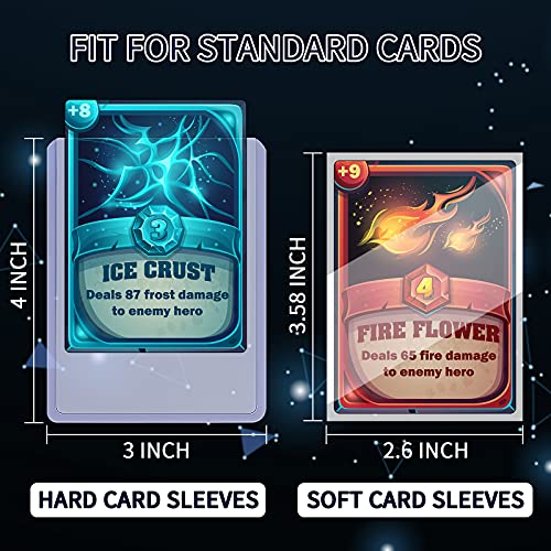 120 Hard Card Sleeves For Trading Cards - Ultra Clear Top Loader Protectors