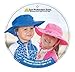 Sun Protection Zone Kids’ UPF 50+ Safari Sun Hat, Pink Flowers, Uv Sun Protective, Lightweight, Straps, One Size
