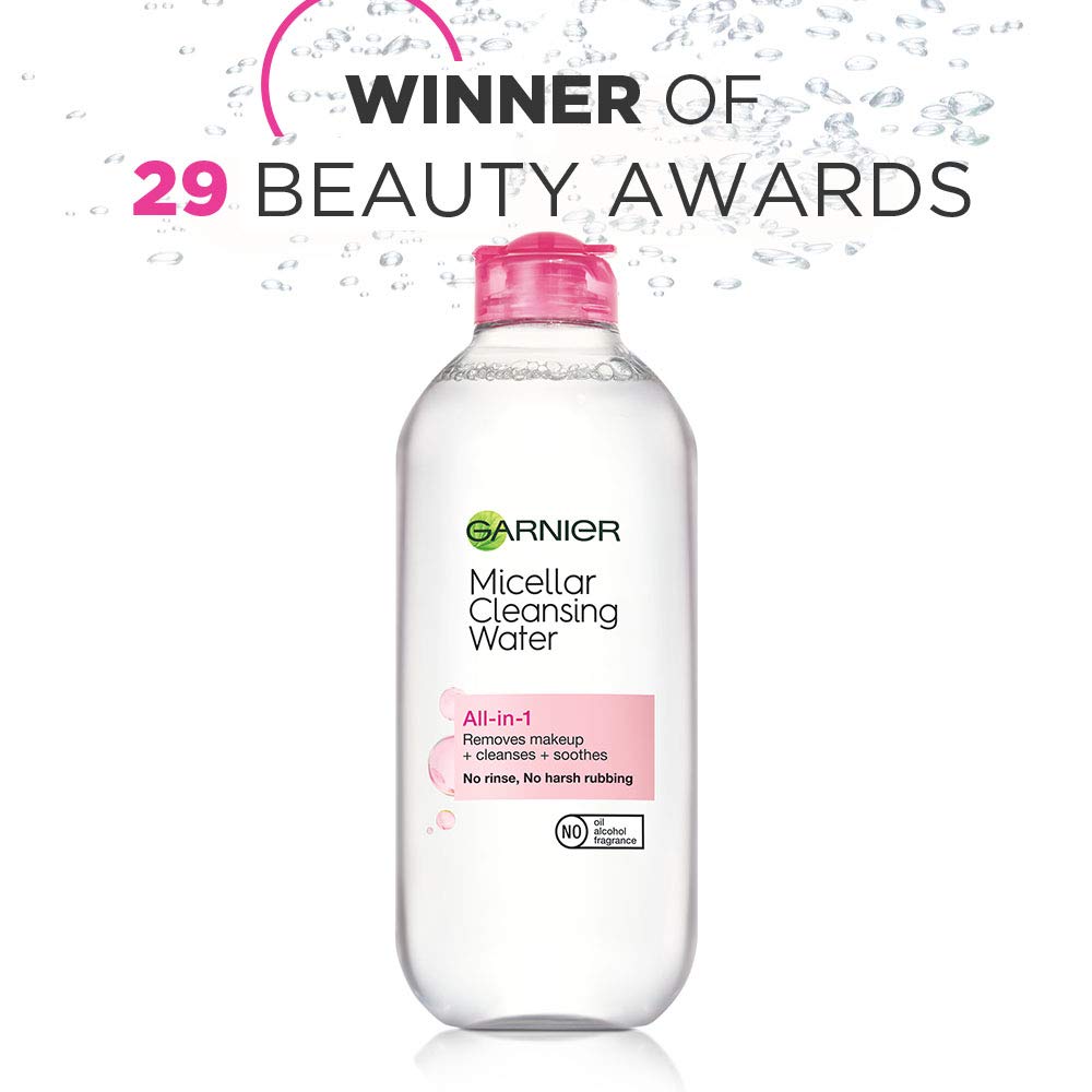 Garnier SkinActive Micellar Cleansing Water, For All Skin Types, 13.5 Fl Oz: Beauty
