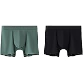 ELEPHANT&RABBIT Men's 120S Micro-Modal Underwear 2-Pack - Luxury Silky Boxer Briefs