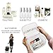 Marble Cosmetic Bag for Women 3PCS Set by NATURE Ann Lady Toiletry Bags Set Portable Storage Bag Waterproof Handbag Travel Organizer Makeup Case (Transparent+White-Marble)