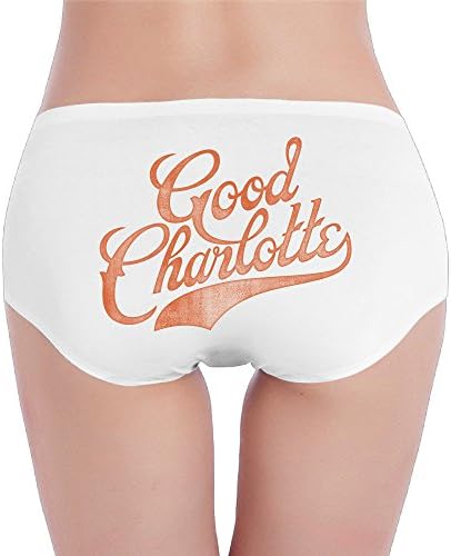 XJBD Women's Low-Waist Good Charlotte Brief Hipsters White XL