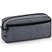 xincx Big Capacity Pencil Case Stationery Pouch,Multi-Colored Pen Pouch,Cosmetic Pouch Bag, Pen Bag with Zipper Bag for Boy Girl (Dark Gray)