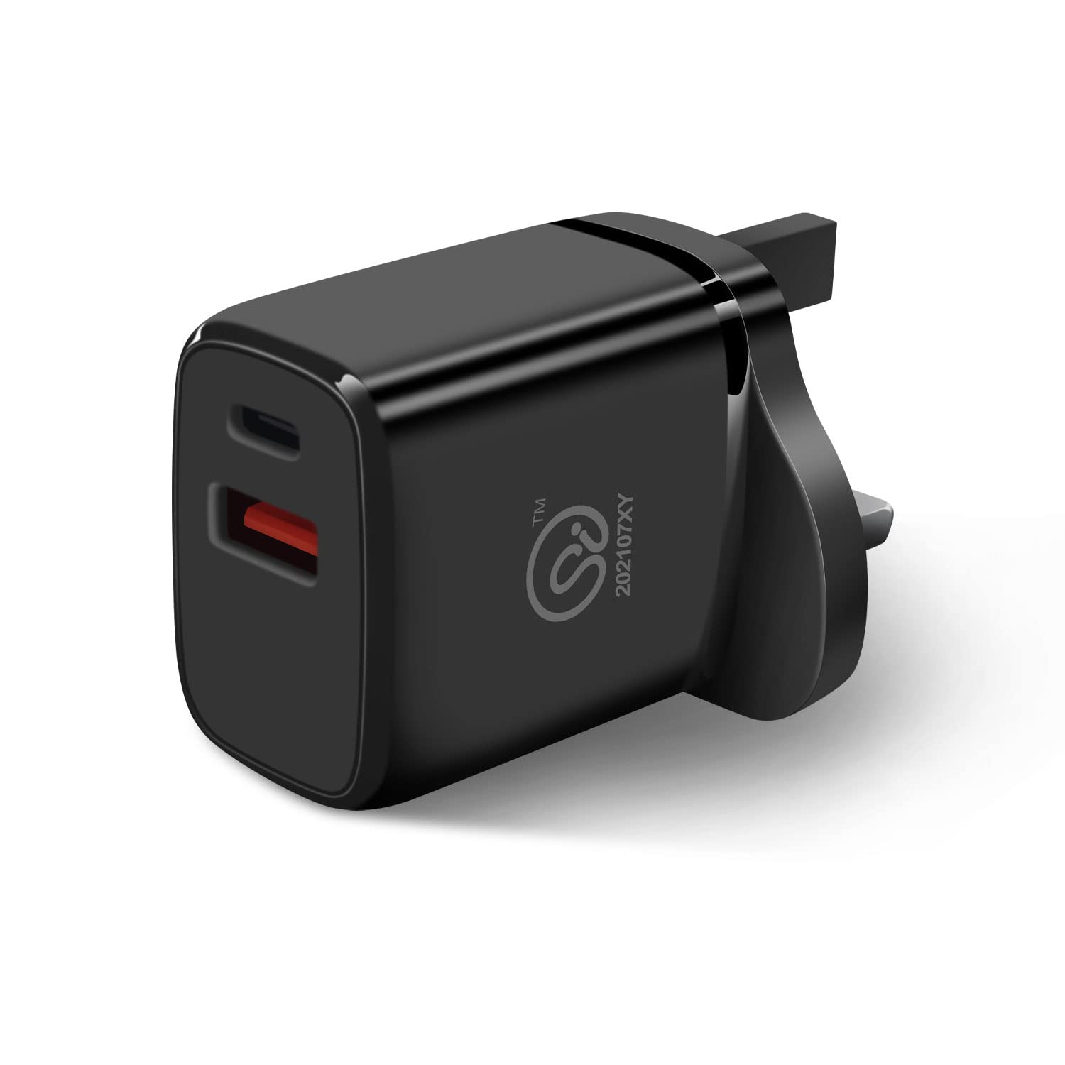 EXTRASTAR USB C Plug Charger 20W, Dual Port Fast Wall Charger with Output 5V/3.1A, Mains Charger Compatible with iPhone XS/13/13 Pro/14/14 Plus/14 Pro/14 Pro Max, Galaxy, Pixel