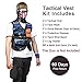 i.VALUX Tactical Vest Kit for Nerf Guns N-Strike Elite Series, Vest Tactical Kids [2 Pack] with Top Goggles & Mask, Refill Darts, Tactical Holster, Reload Clips, Wrist Band, Nerf Guns Kits for Boys