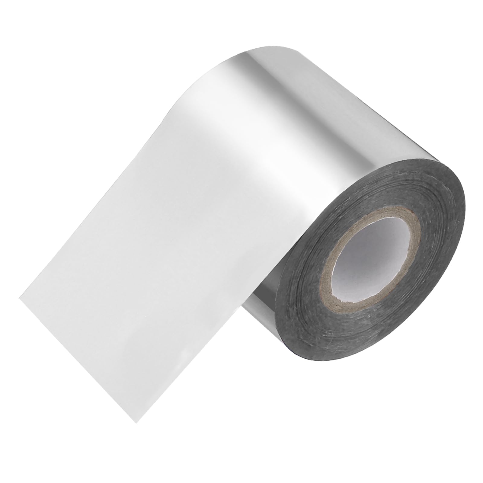 PATIKIL 2" x400Ft Hot Stamping Foil Paper, Heat Transfer Hot Stamping Paper Foil Roll for Leather DIY Logo Decor Craft Gift Package Scrapbook Card, Light Silver