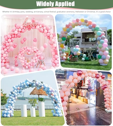 Drado Reusable Balloon Arch Kit, 3 * 2.7m Wide Adjustable Balloon Arch Stand Set, Wedding Wedding Birthday Party Decoration Fibre Pole(1700g)