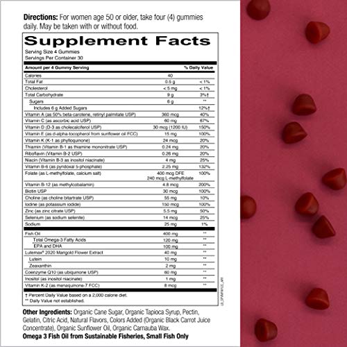 SmartyPants Women's Masters 50+ Multivitamin: Vitamin C, D3 & Zinc for Immunity, Lutein/Zeaxanthin for Eye Health… - Image 2