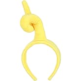 Laa-Laa Costume Headpiece - Plush Fabric with Fiber-Filled Curl, Adjustable Fit