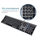 Macally Ultra-Slim USB-C Wired Computer Keyboard for USB Type-C Apple MacBook Pro/Air Laptops, iMac Pro Desktops - Plug and Play - No Drivers (Space Gray)
