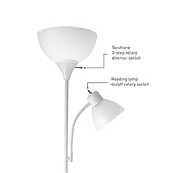 GLOBE Electric 67136 72" Torchiere Floor Lamp with