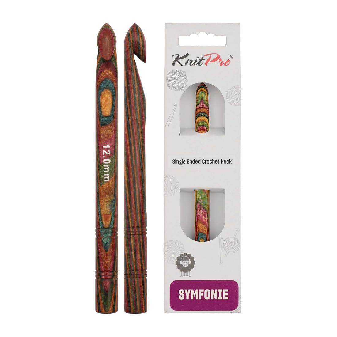 KnitPro Symfonie Single Ended Crochet Hook | 12.00mm