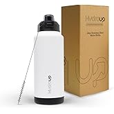 HYDROUP 24oz/32oz Vacuum Insulated Stainless Steel Water Bottle with 2-in-1 Spout Lid, Leakproof Reusable Travel Bottle for Hot and Cold Drinks