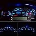 Partsam 10pcs T5 74 Wedge 5050-SMD LED Lights Instrument Panel Indicator Bulb Gauge Cluster Lamps Replacement for Patriot 2007-2012, Blue
