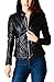 BodiLove Women's Faux Leather Biker Jacket with Stitching Detail